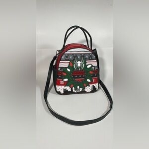 Marvel Spider-Man Christmas Sweater Mini Backpack Crossbody Bag Glow-N-Dark